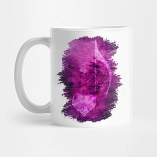 Musical note grunge pink Mug